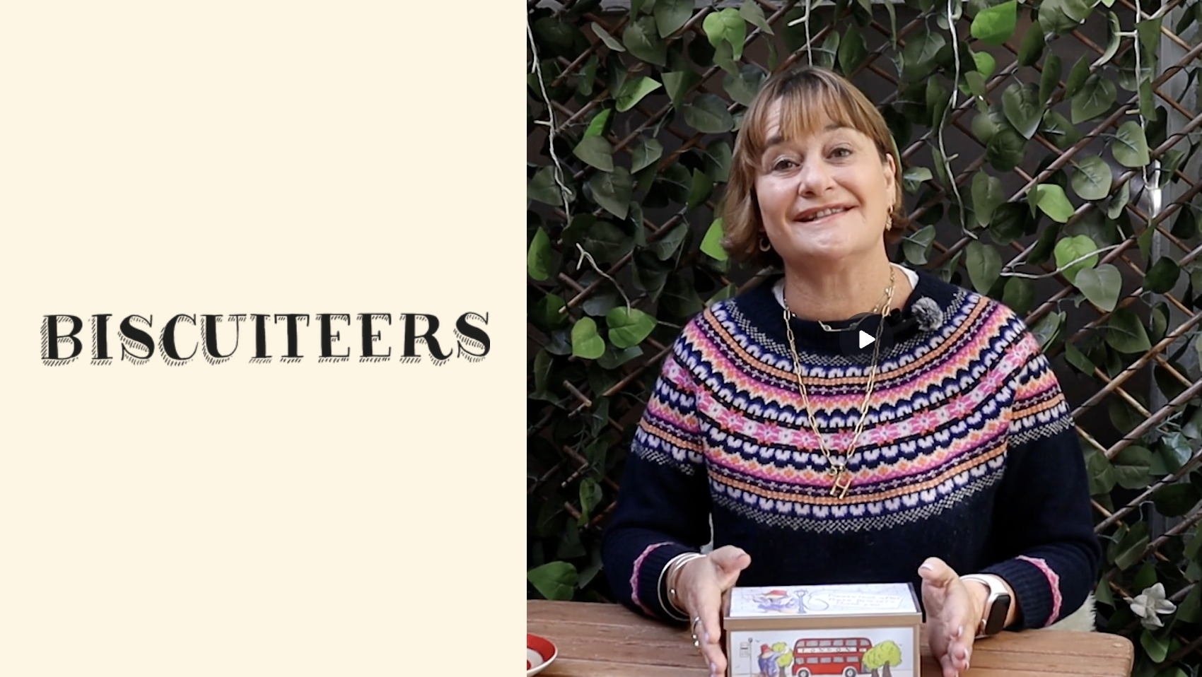 Watch Harriet of Biscuiteers tell their story